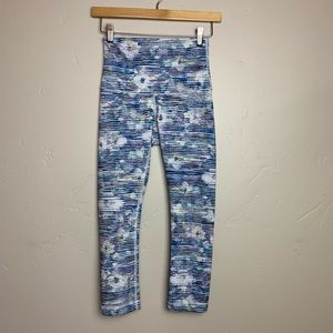 Lululemon Stripe Blue Multi Stripe Crop Leggings 4